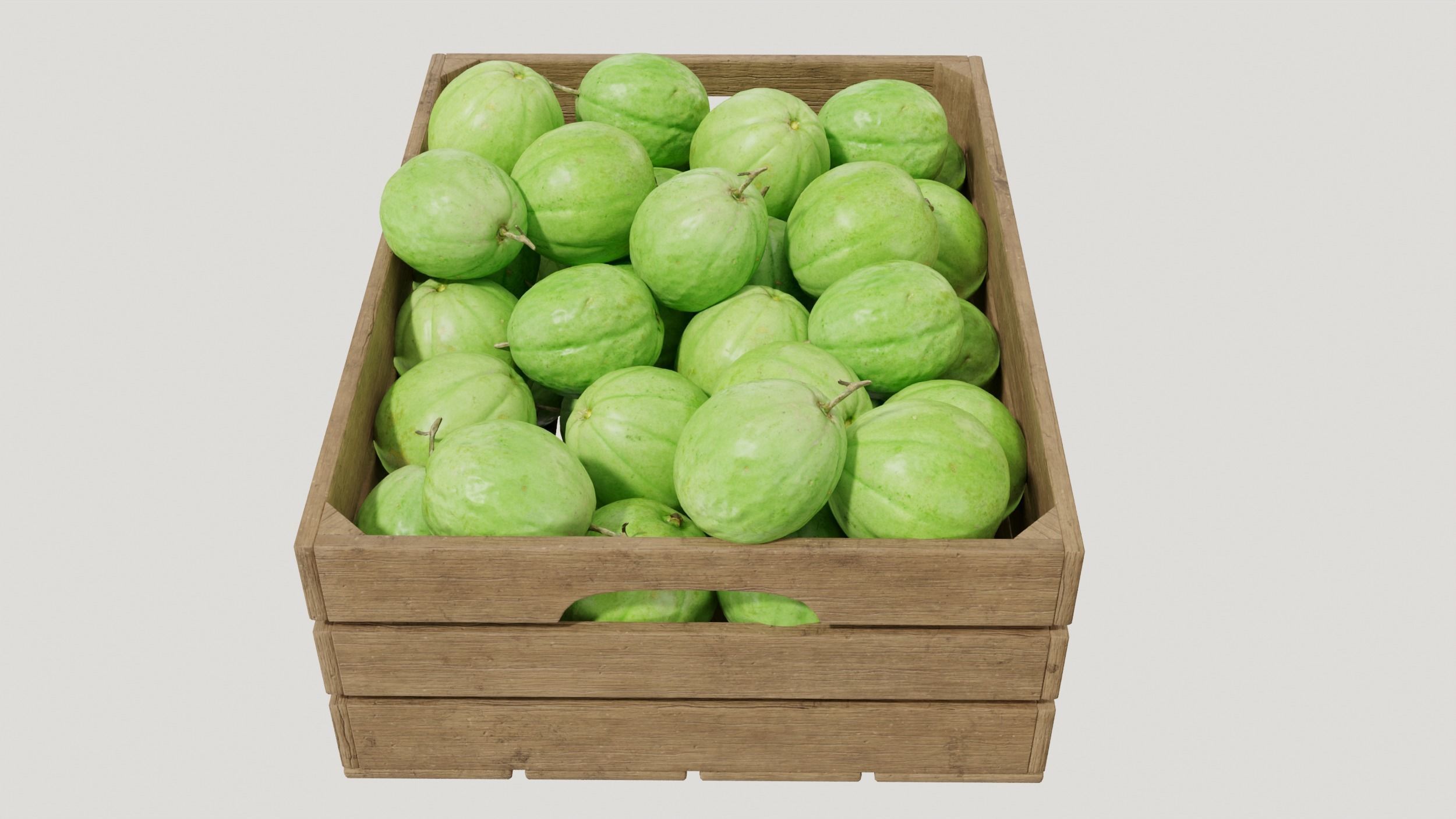 Guava crate 3D model_5
