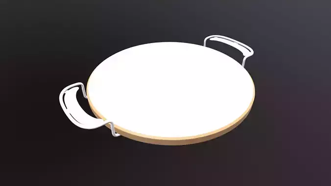 Stone Pizza 3D model