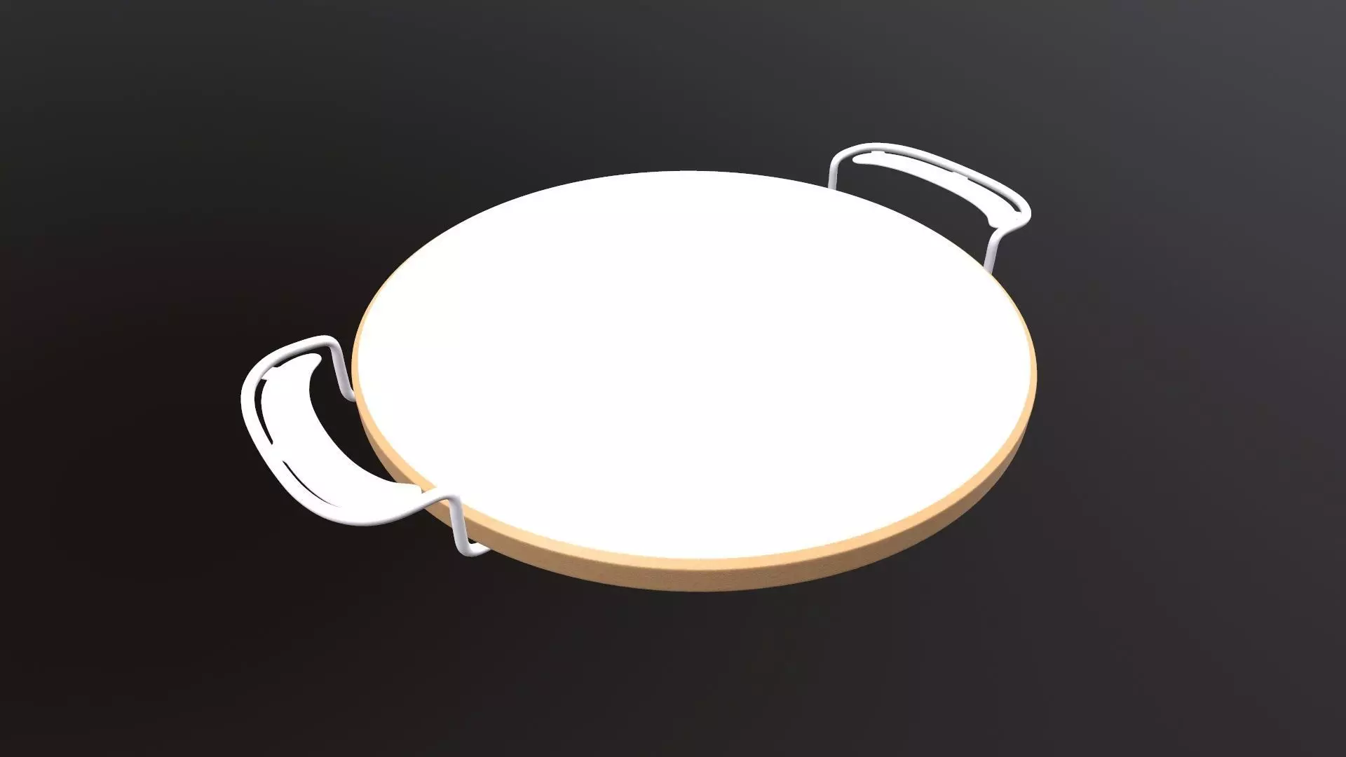 Stone Pizza 3D model_0