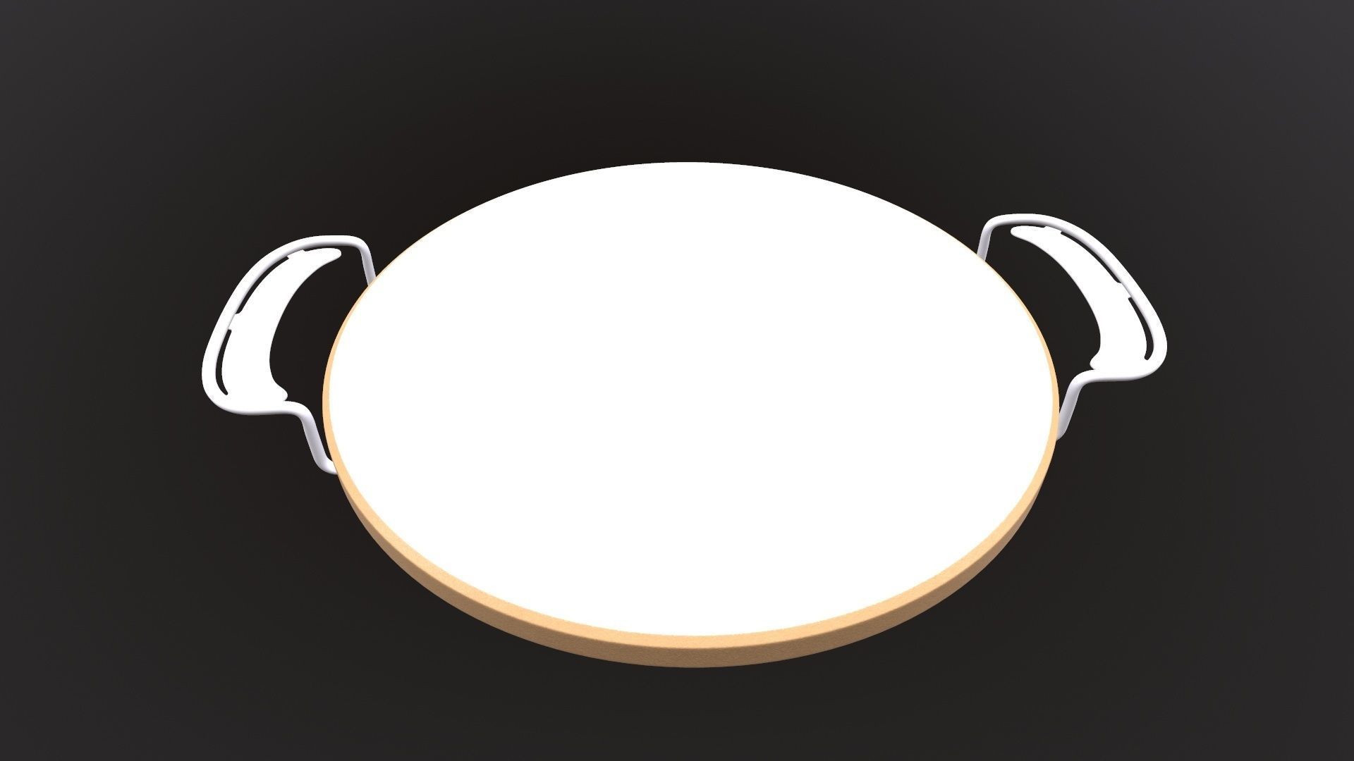 Stone Pizza 3D model_2