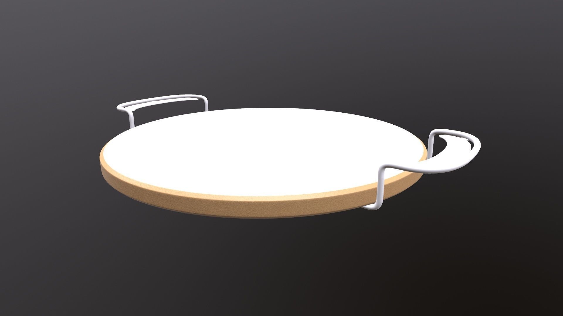 Stone Pizza 3D model_3