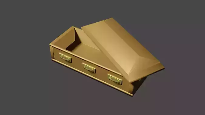 Coffin gold chest