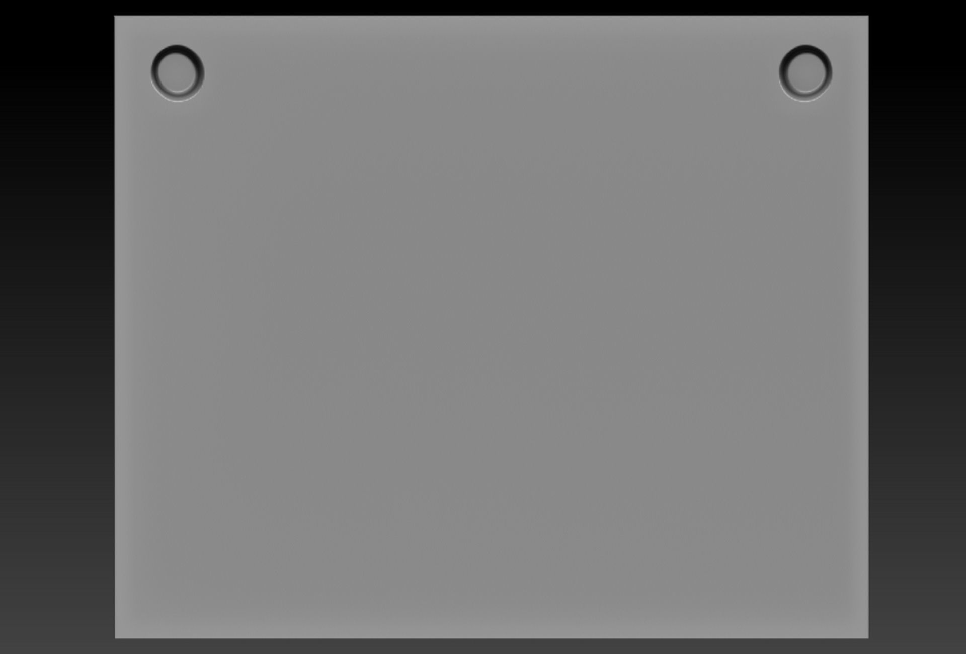 Birdd plate with two holes 3D print model_5