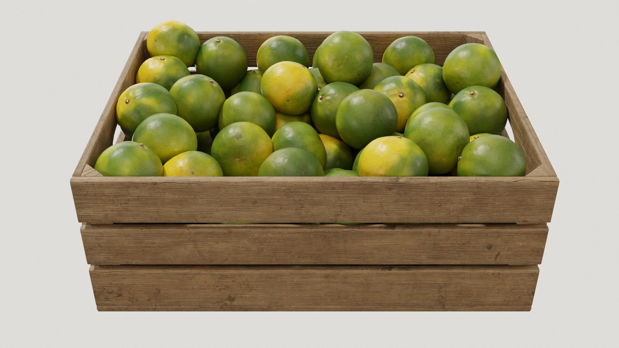 mandarin crates  3D model_4