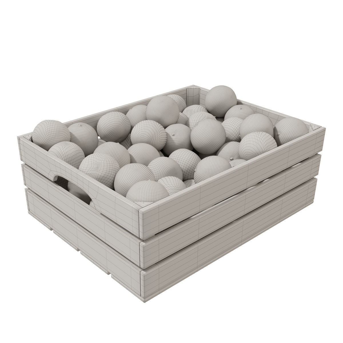 mandarin crates  3D model_7