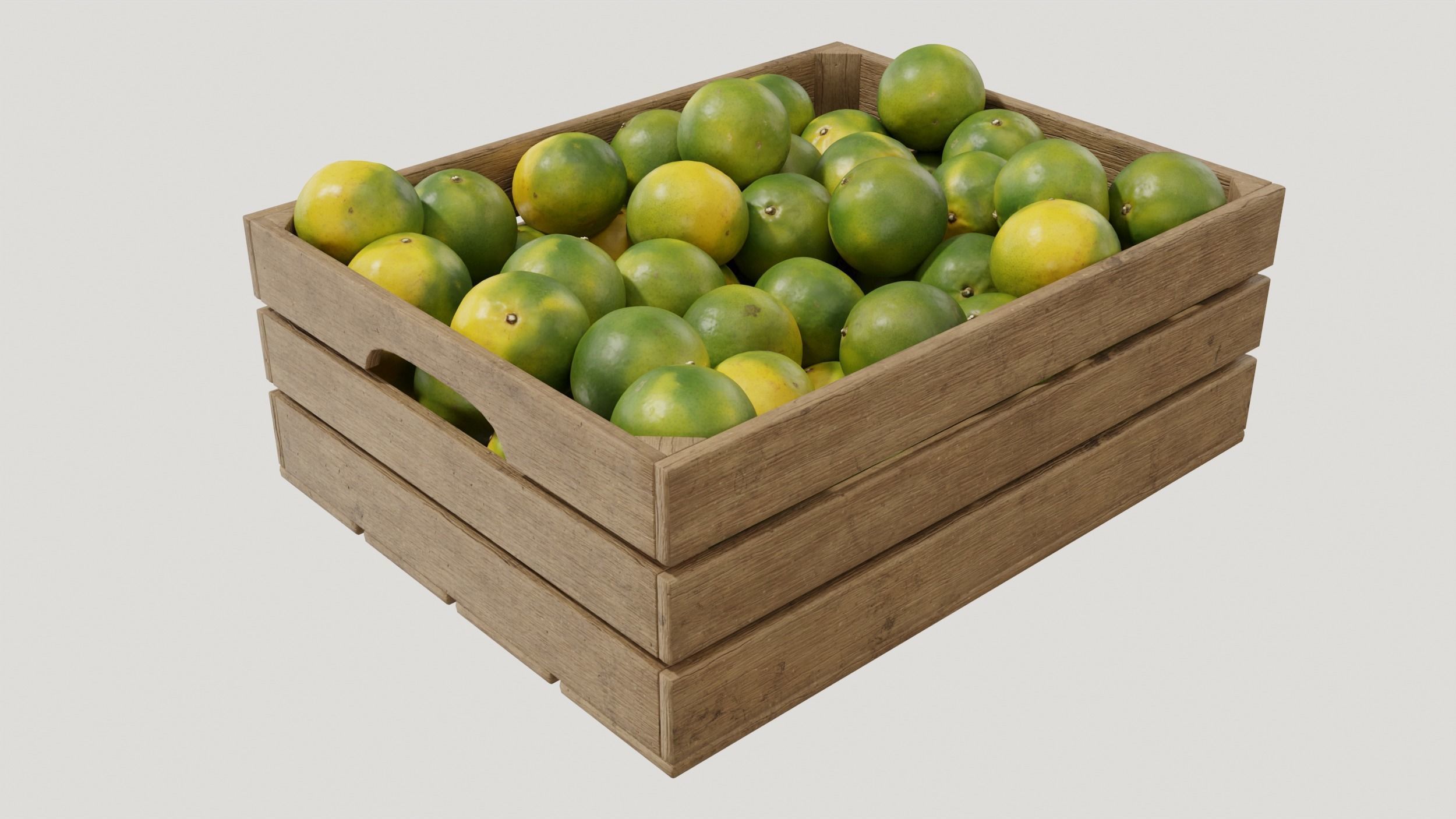 mandarin crates  3D model_1