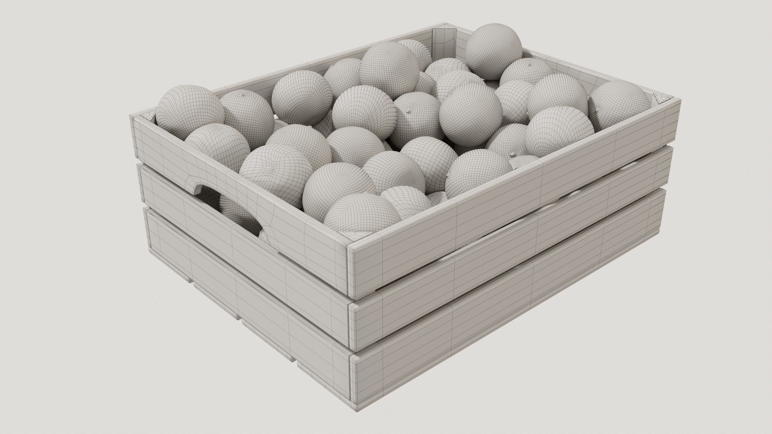 mandarin crates  3D model_8