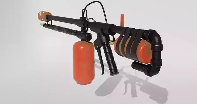 flamethrower Gun  3D model