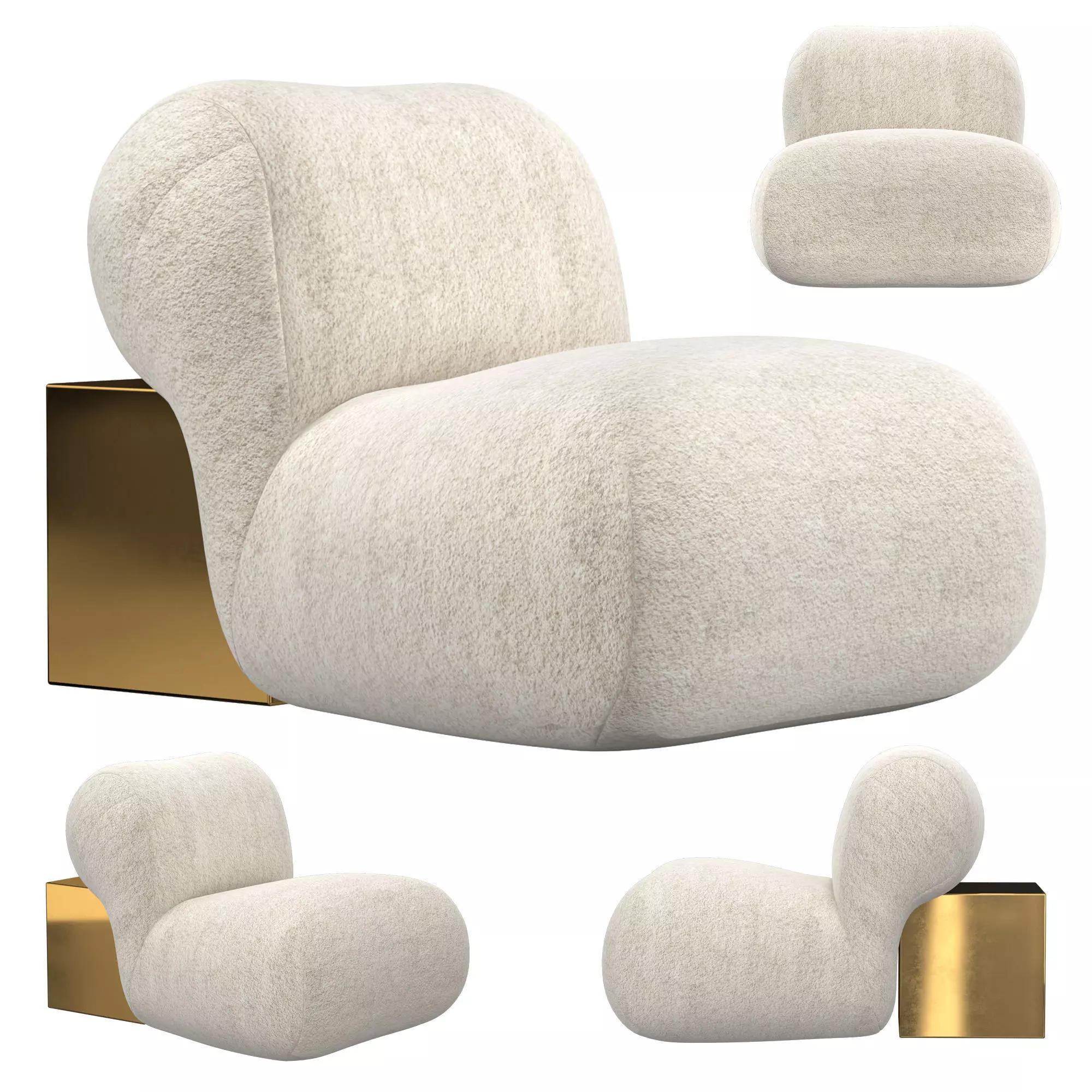 Achille Armchair-Pool 3D model