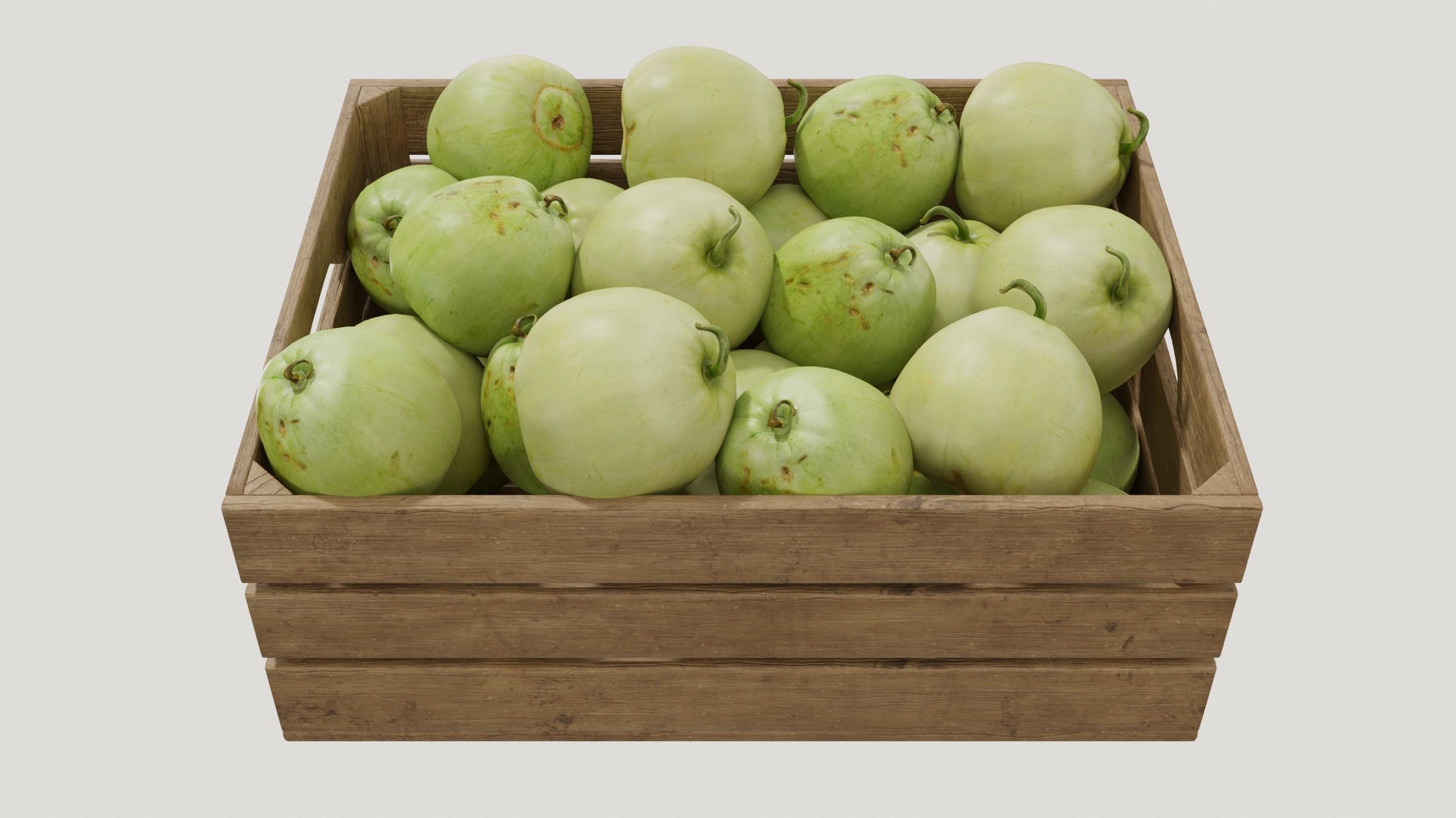 Melon crates set 02 3D model_6