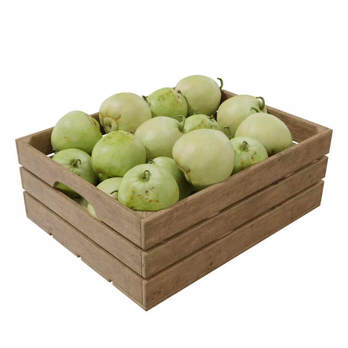 Melon crates set 02 3D model_0