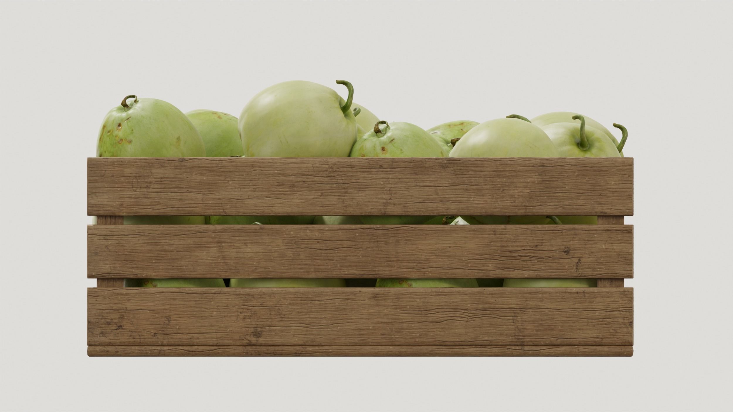 Melon crates set 02 3D model_5