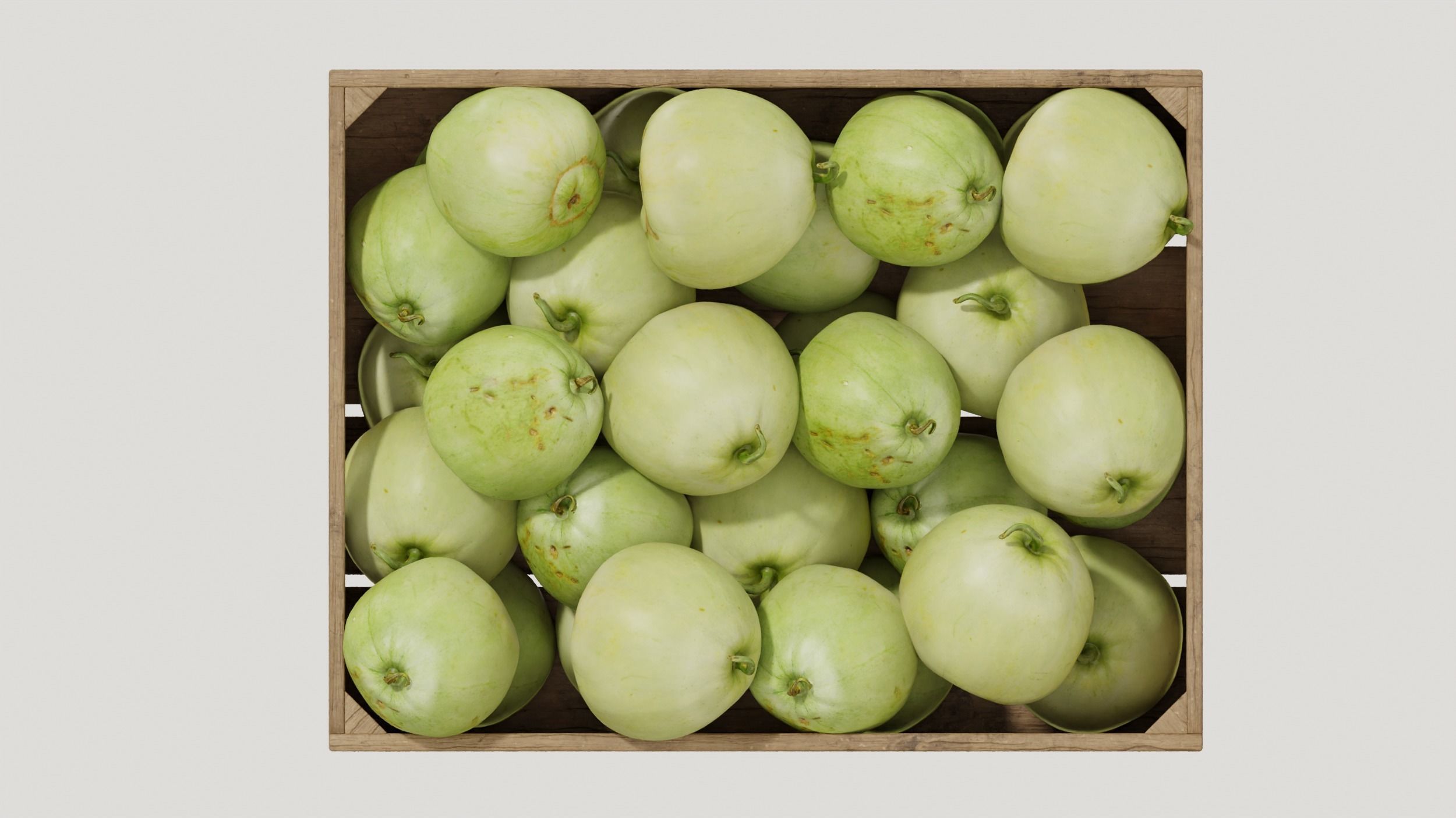 Melon crates set 02 3D model_4