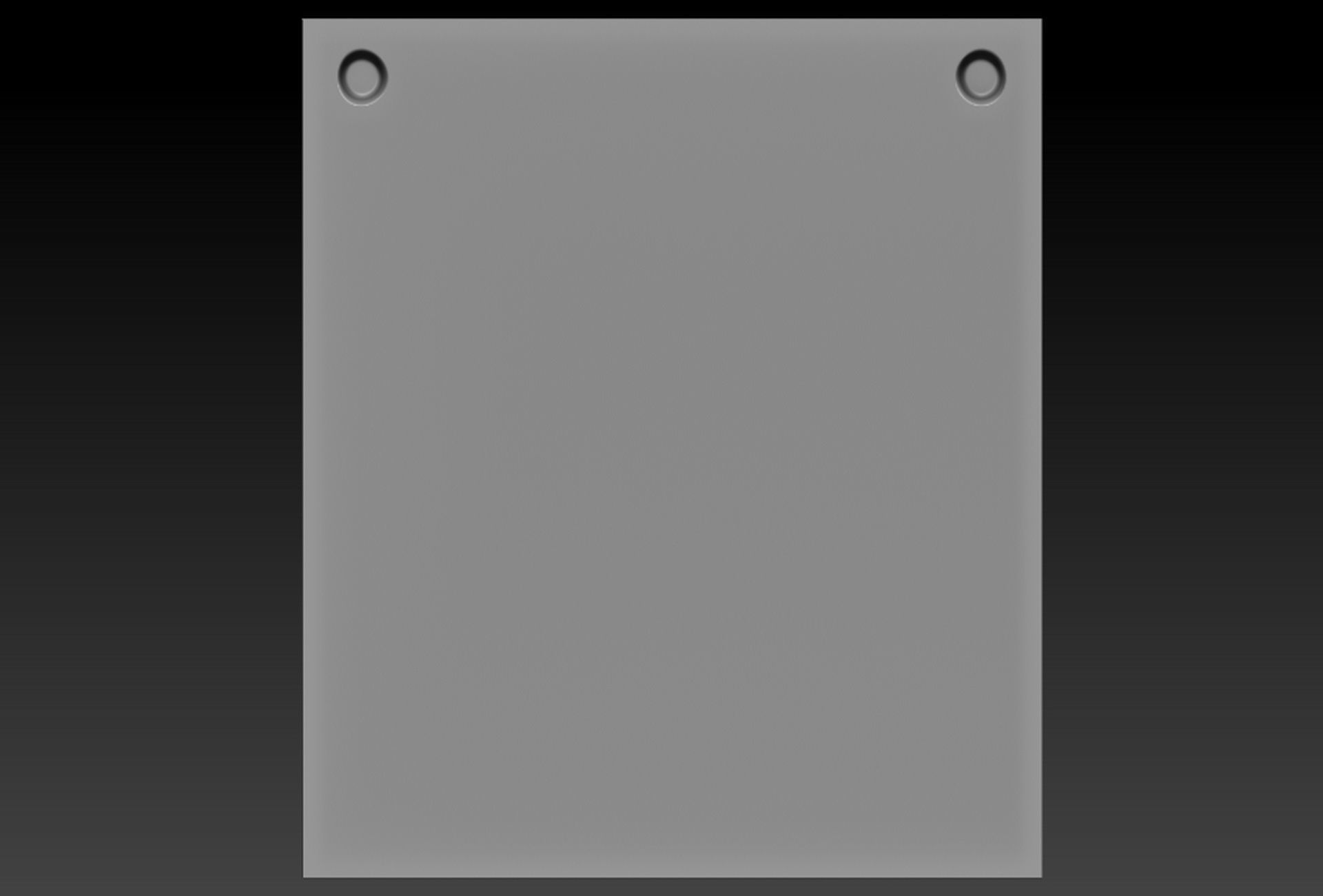 Birdd plastic plate with holes 3D print model_4