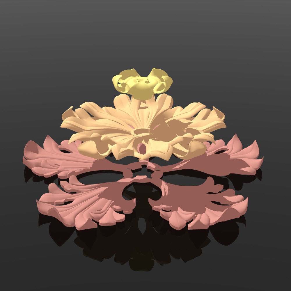ProArt-Architectural Floral Element 01 CNC and 3D Jobs 3D model_2