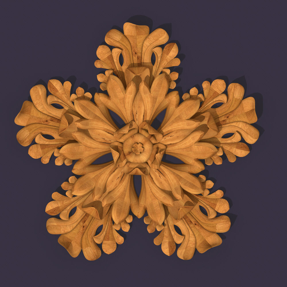 ProArt-Architectural Floral Element 01 CNC and 3D Jobs 3D model_3