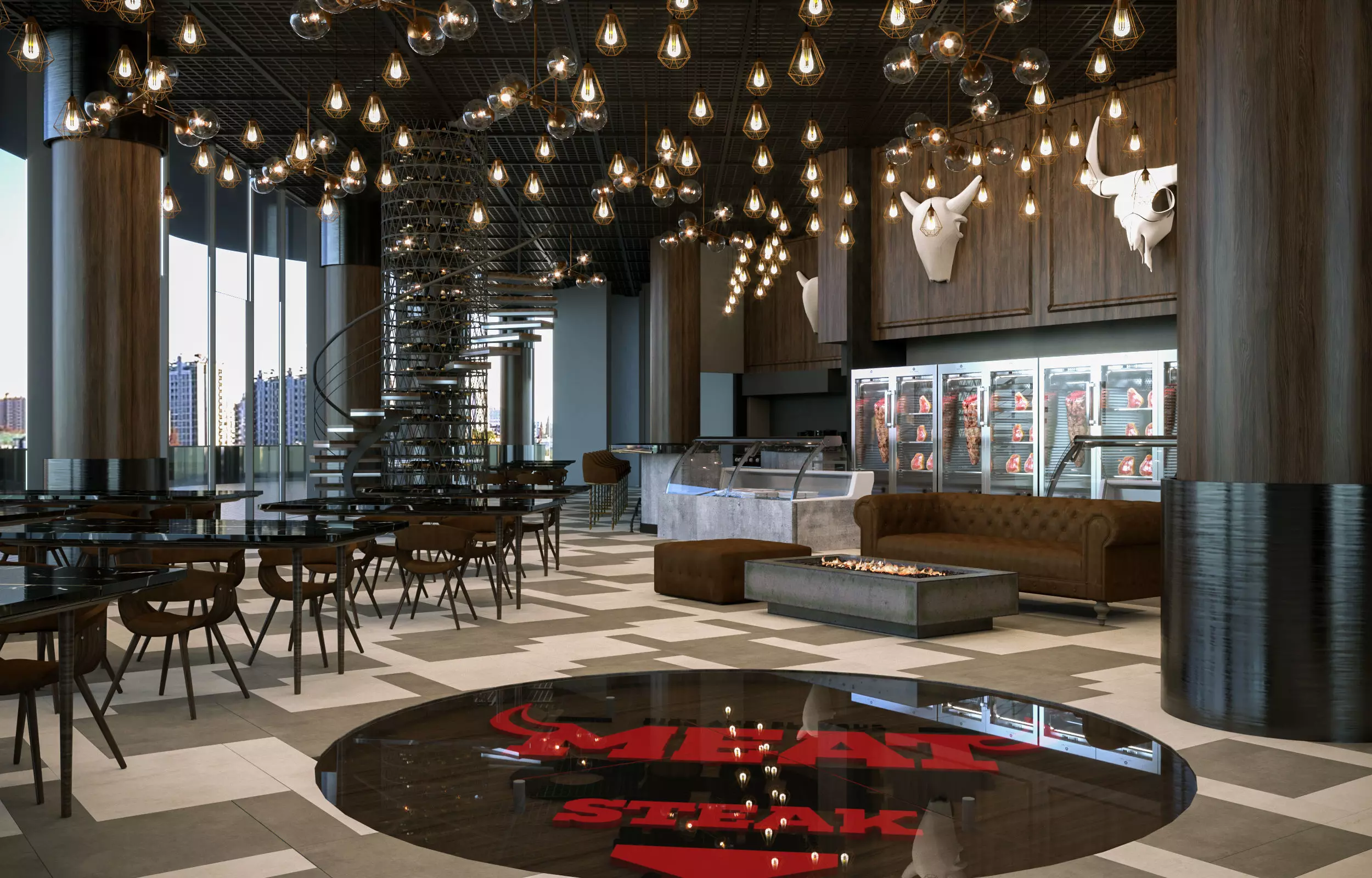 Restaurant Scene 02 3D Model 3D model_0