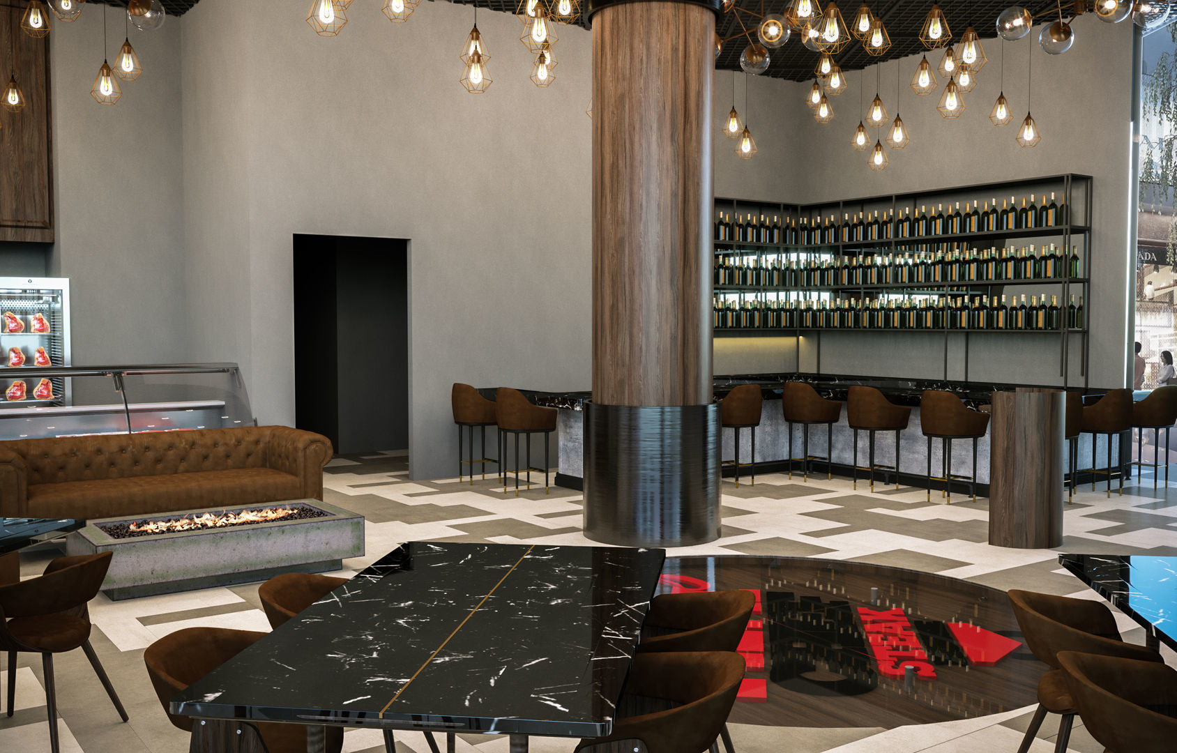 Restaurant Scene 02 3D Model 3D model_1