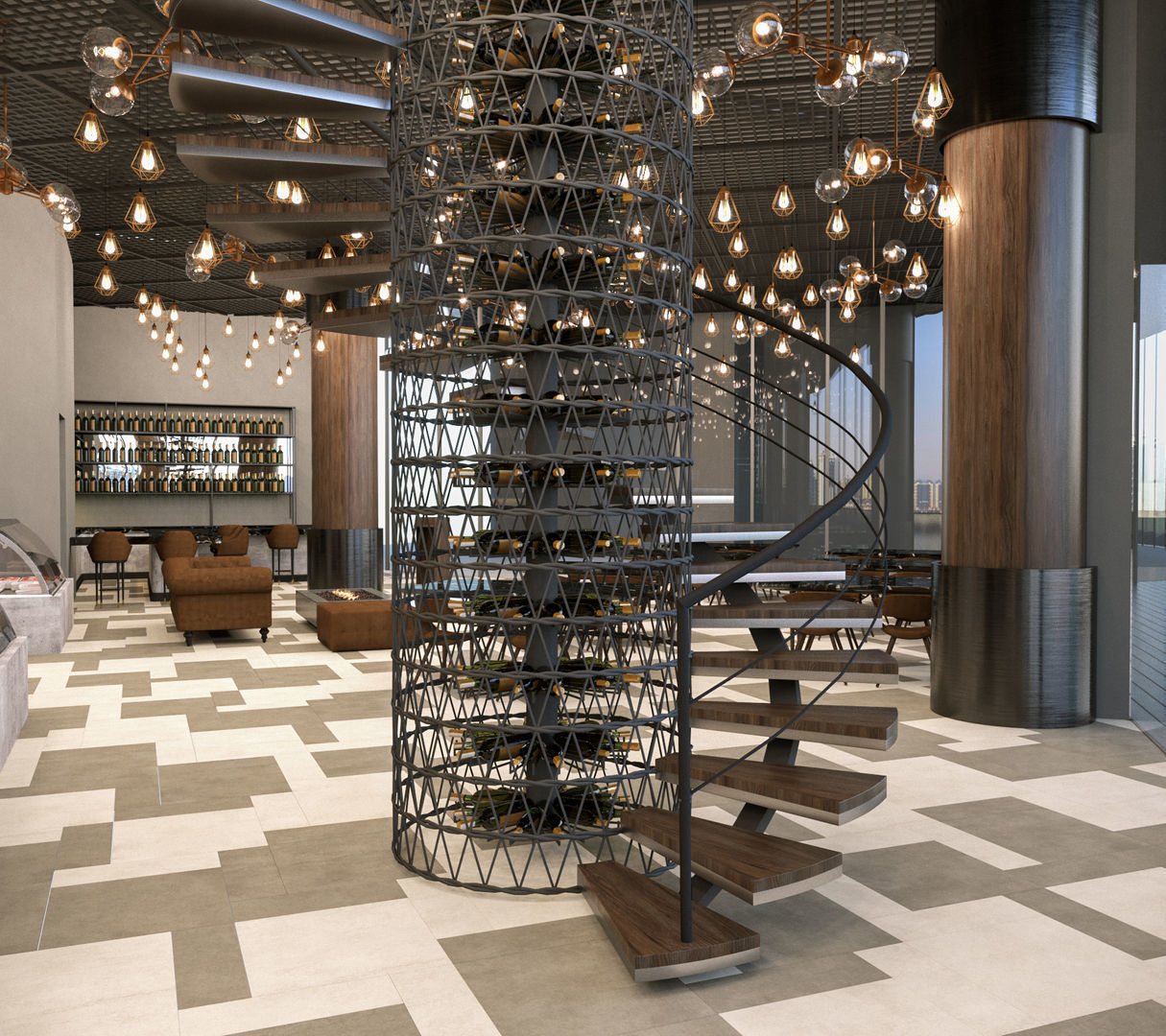 Restaurant Scene 02 3D Model 3D model_4