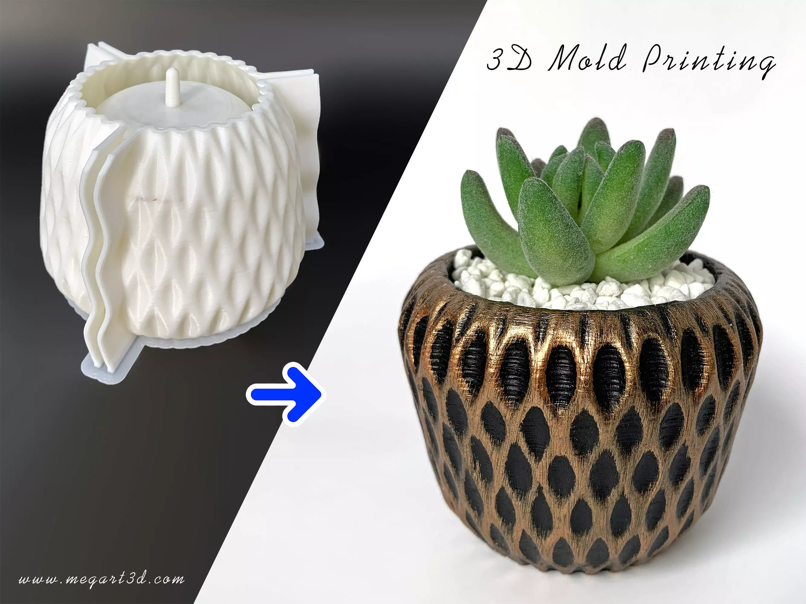 Squito Caro Pot 3D mold printing - Include Pot file for print 3D print model