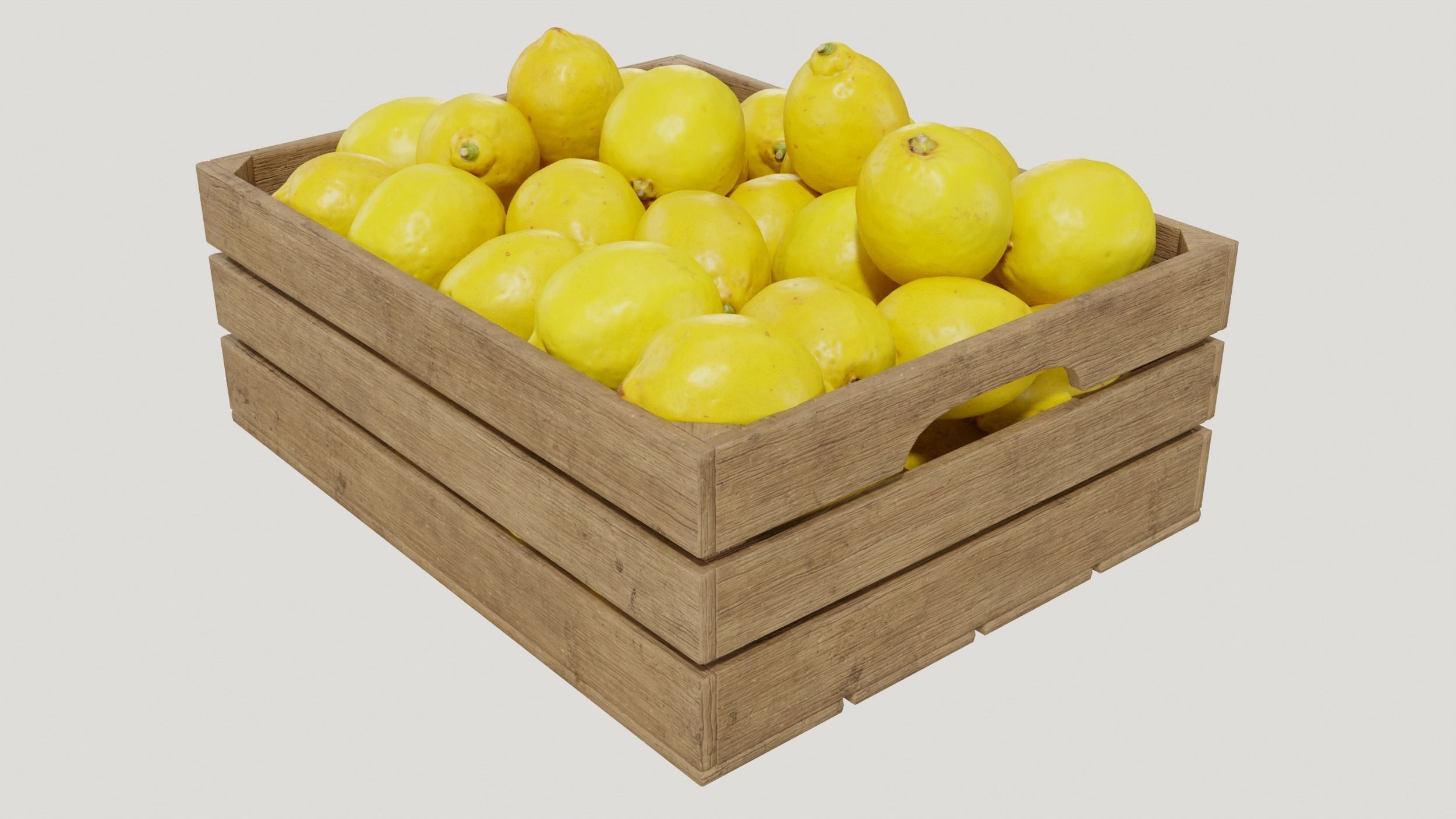 Yellow Lemon Egypt crates 3D model_8