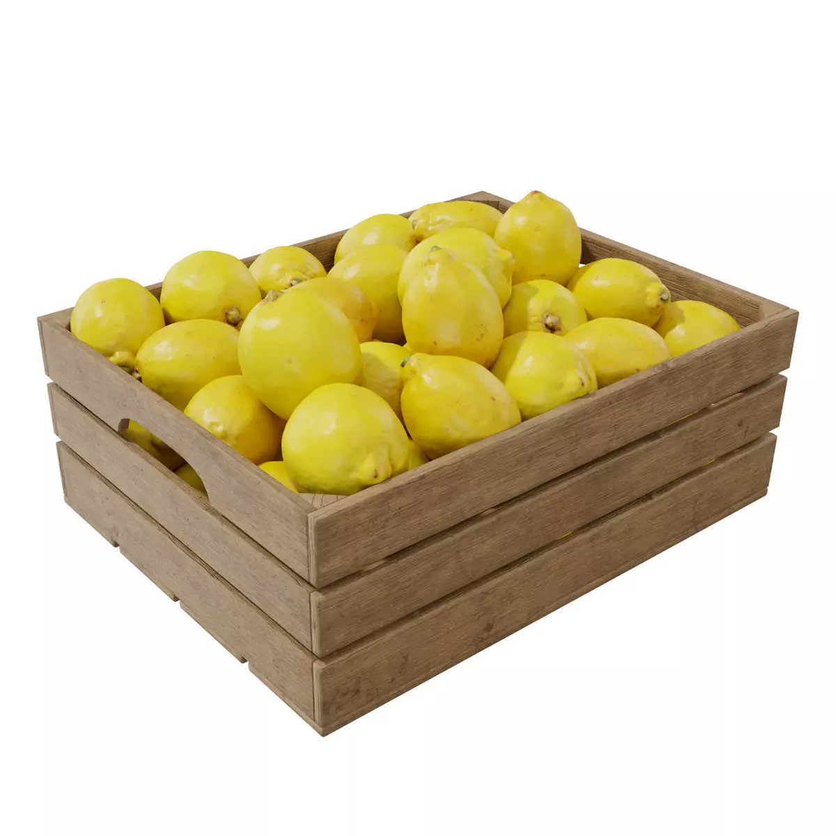 Yellow Lemon Egypt crates 3D model_0