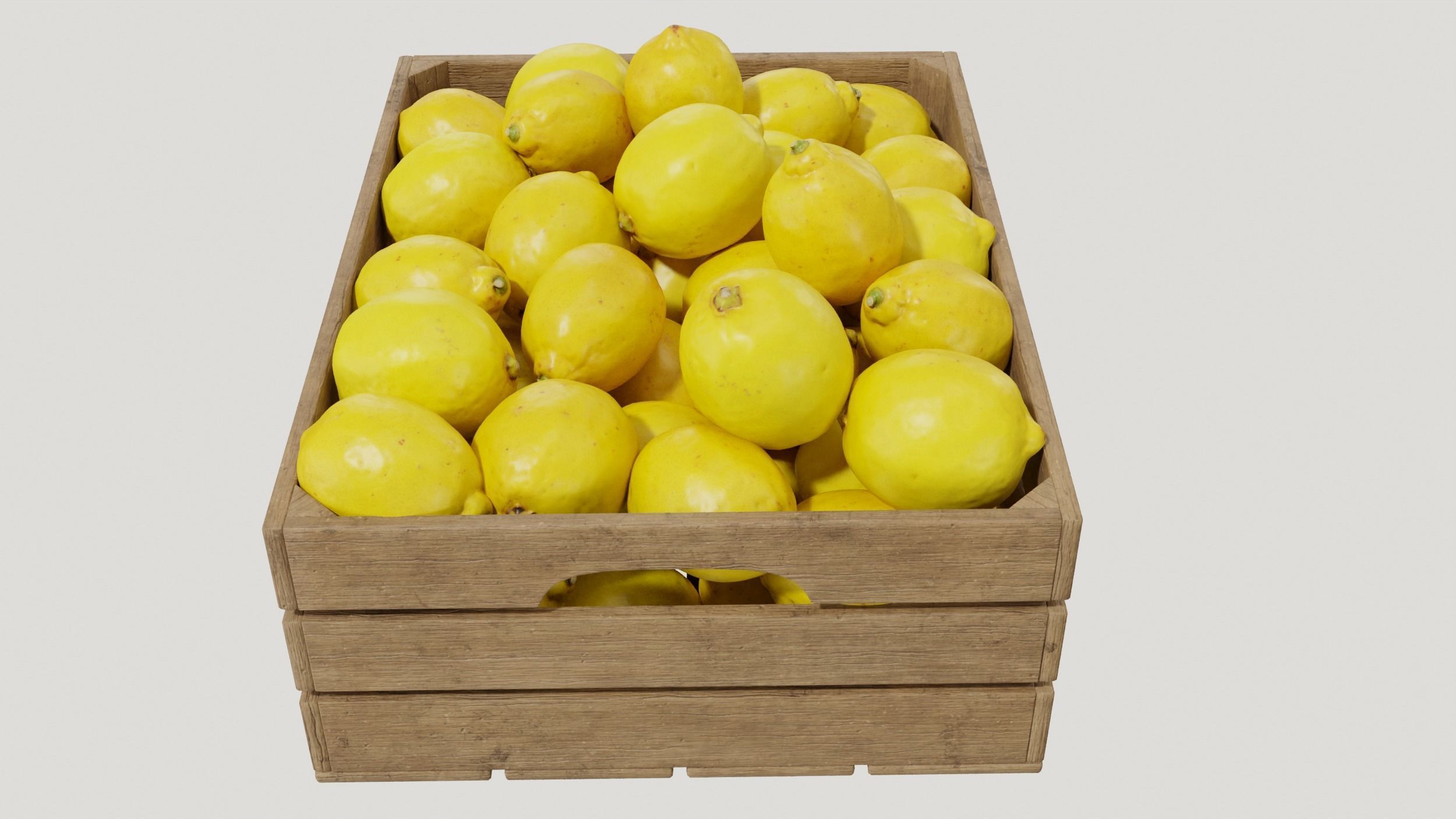 Yellow Lemon Egypt crates 3D model_7