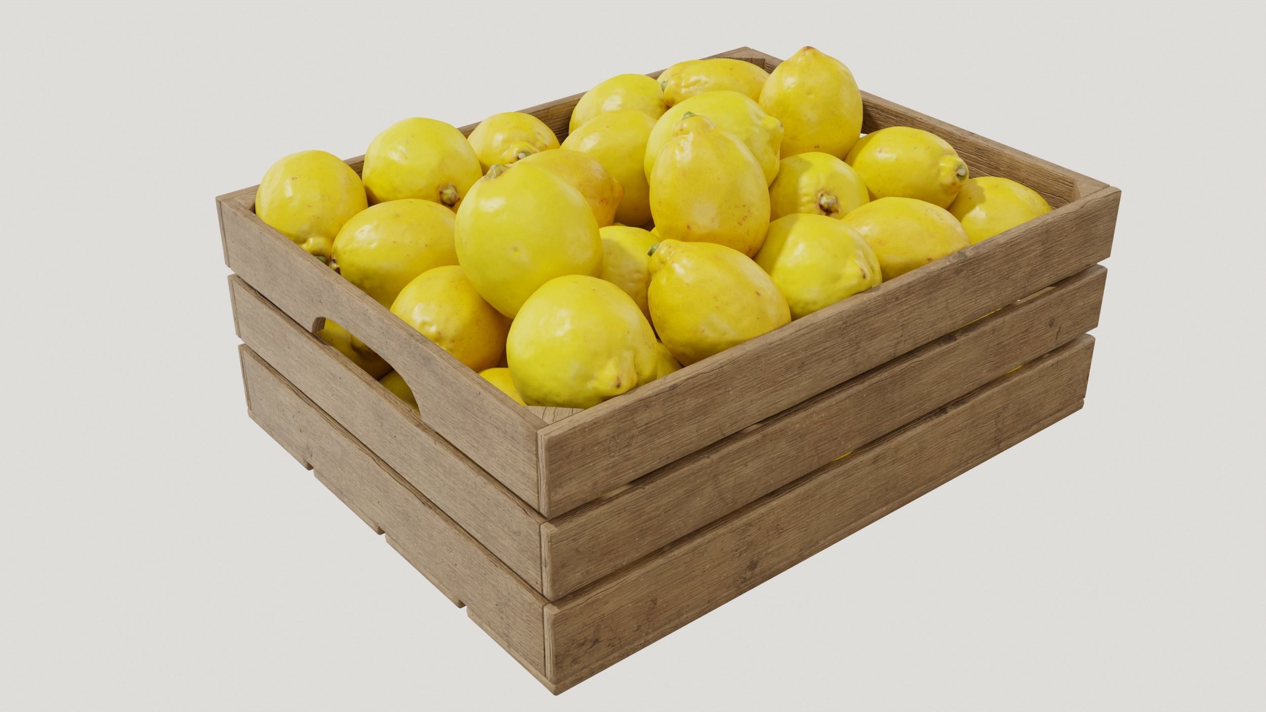 Yellow Lemon Egypt crates 3D model_3