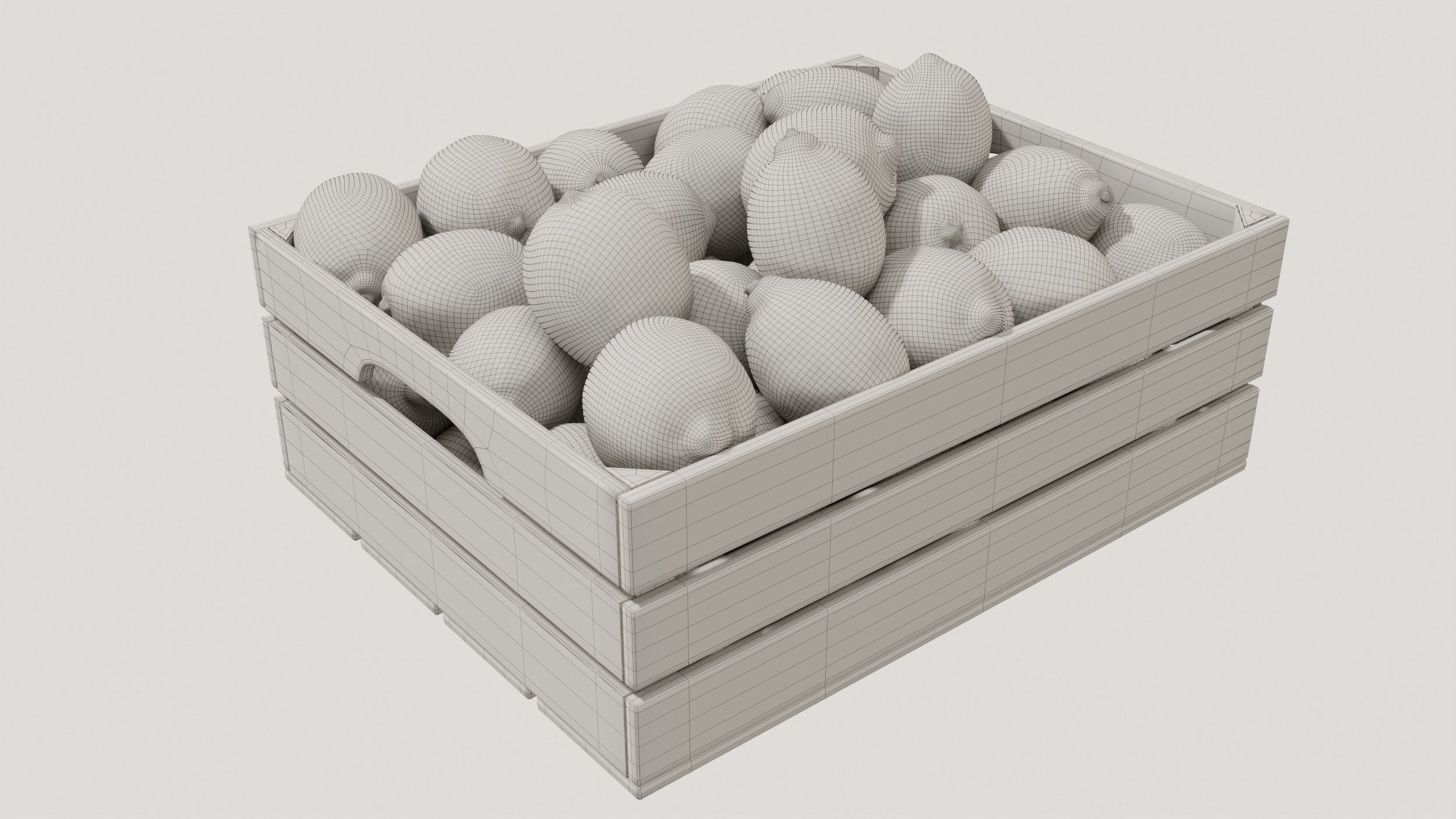Yellow Lemon Egypt crates 3D model_2