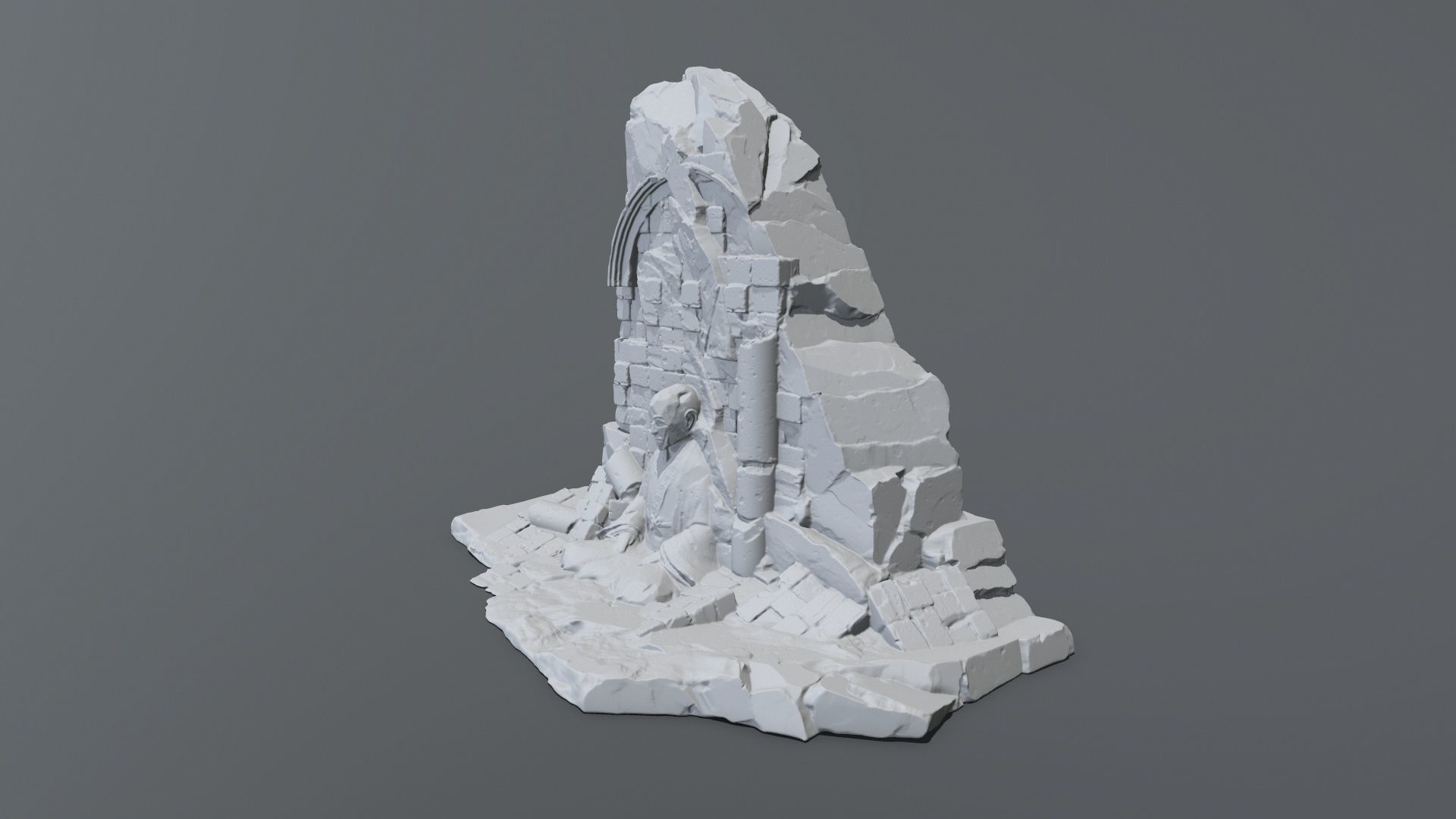 Print Buddha Rock 3D print model_6