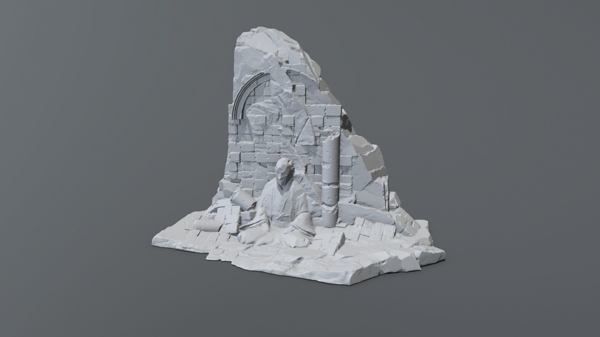 Print Buddha Rock 3D print model_7