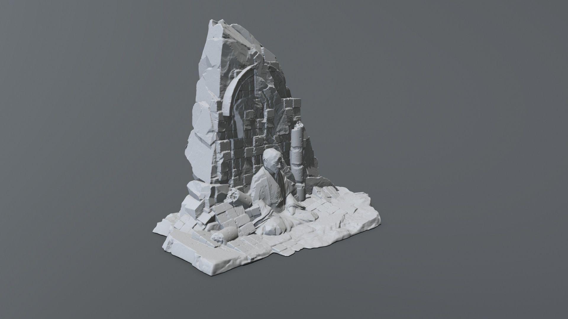 Print Buddha Rock 3D print model_1