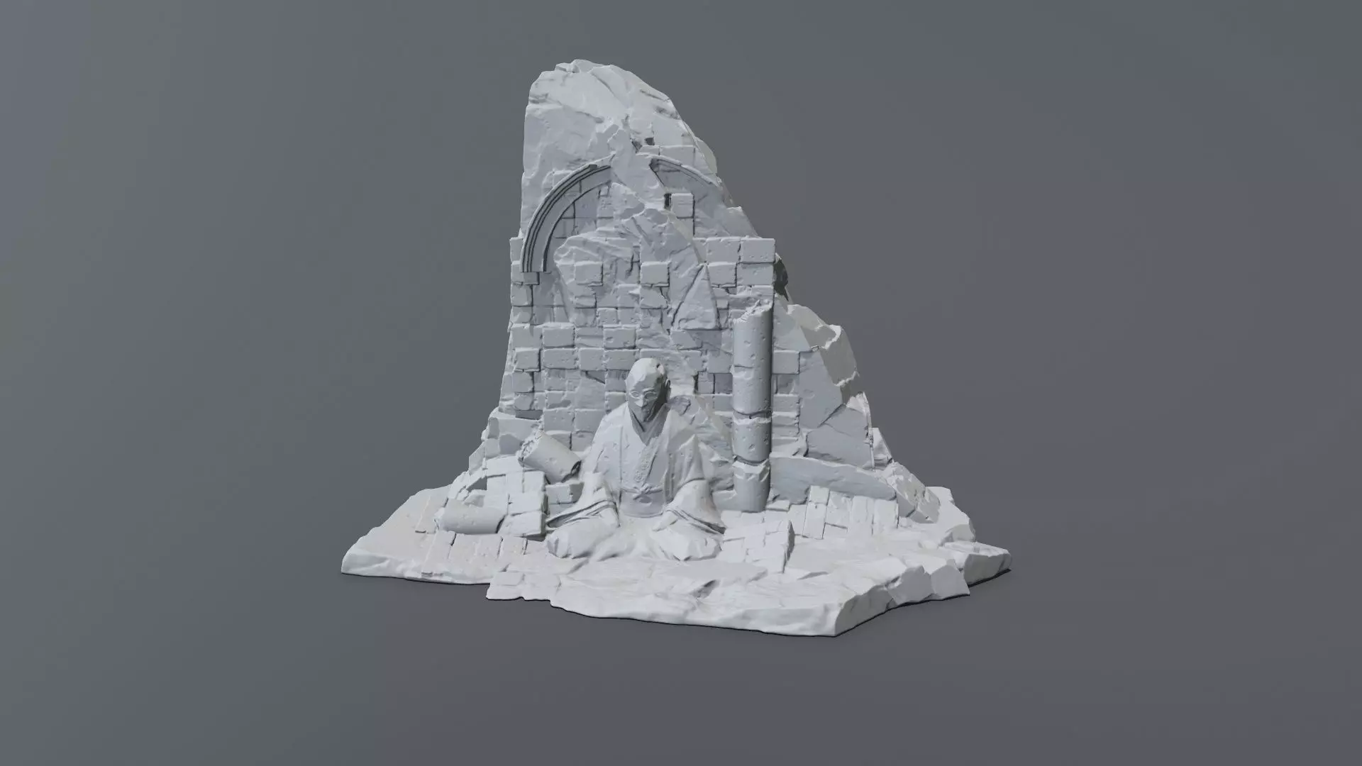 Print Buddha Rock 3D print model_0