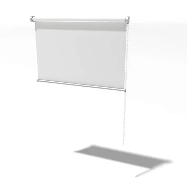 White Window Blind 3D model_0