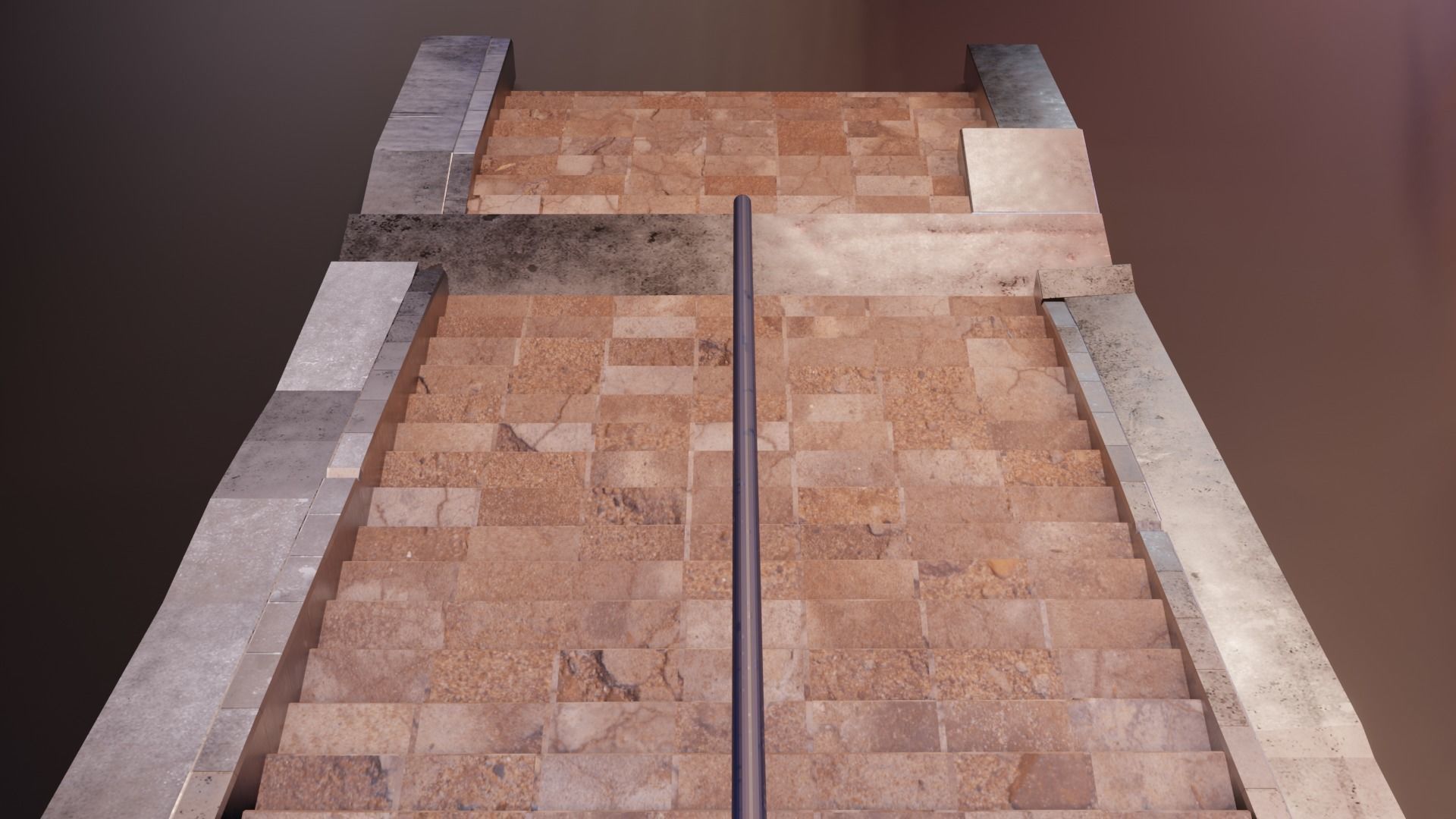 17 PBR Low Poly Stairs Low-poly 3D model_5