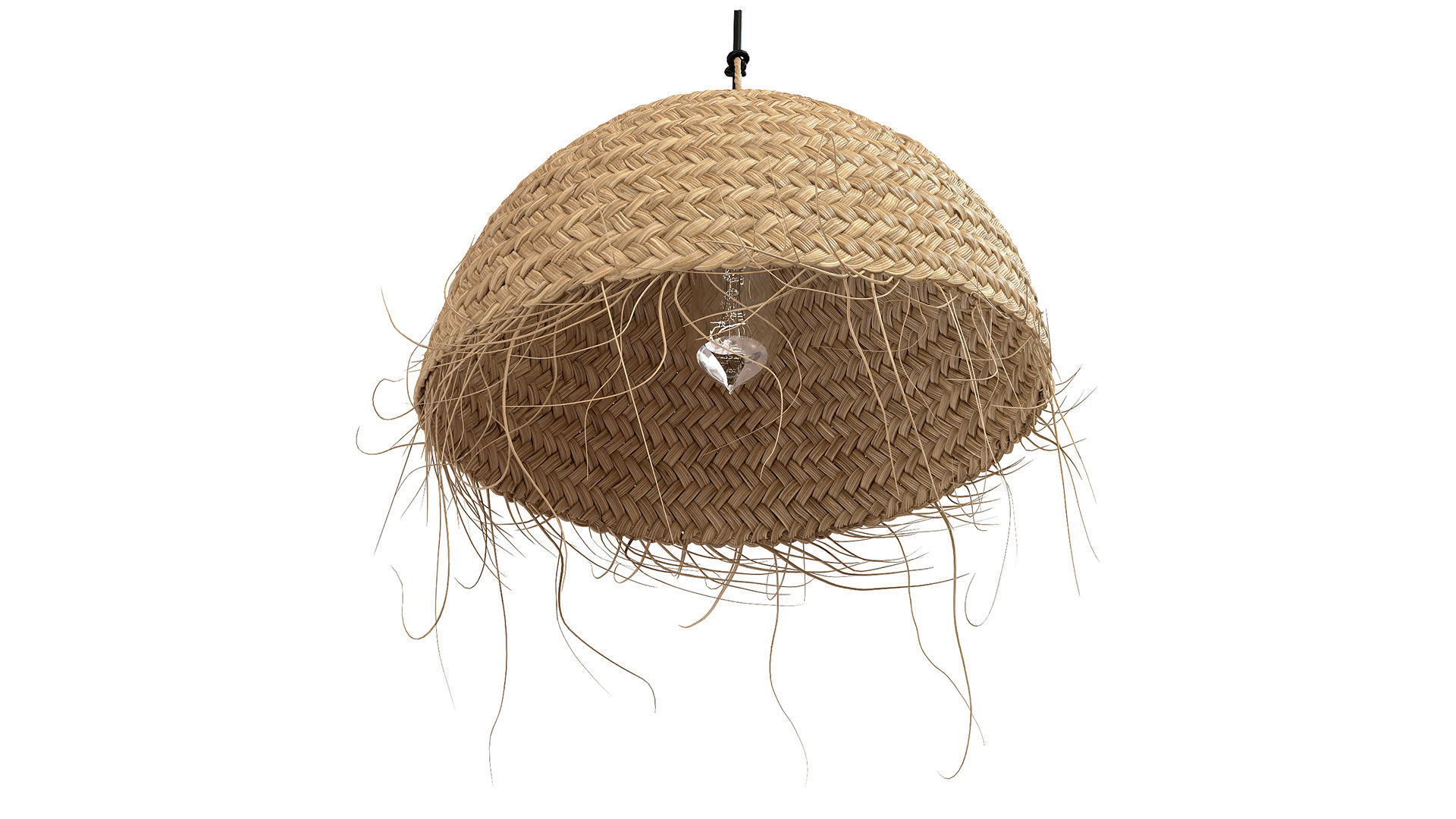 Palm Leaves Lamp Shade Bell - Madam Stoltz 3D model_2