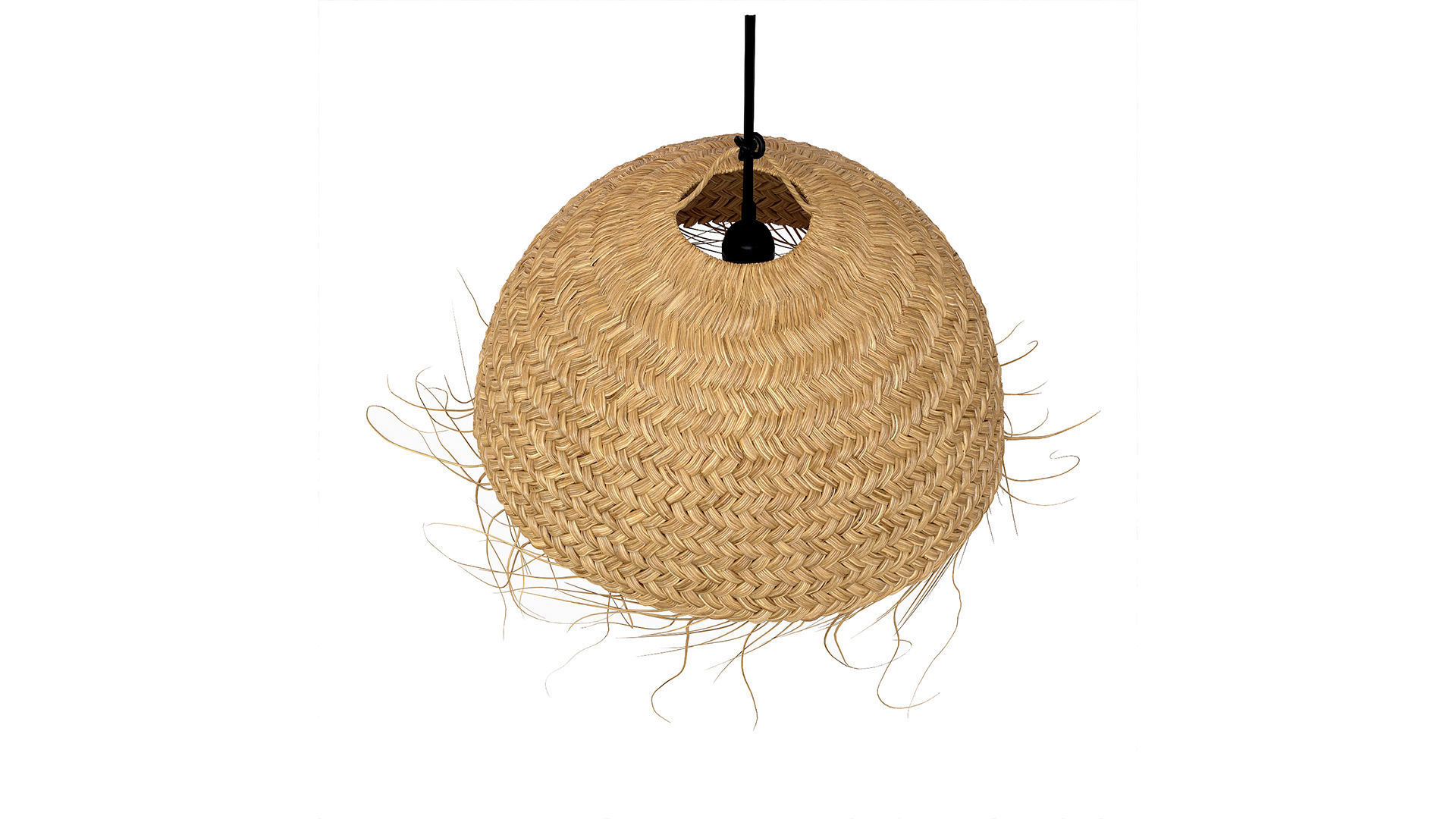 Palm Leaves Lamp Shade Bell - Madam Stoltz 3D model_3