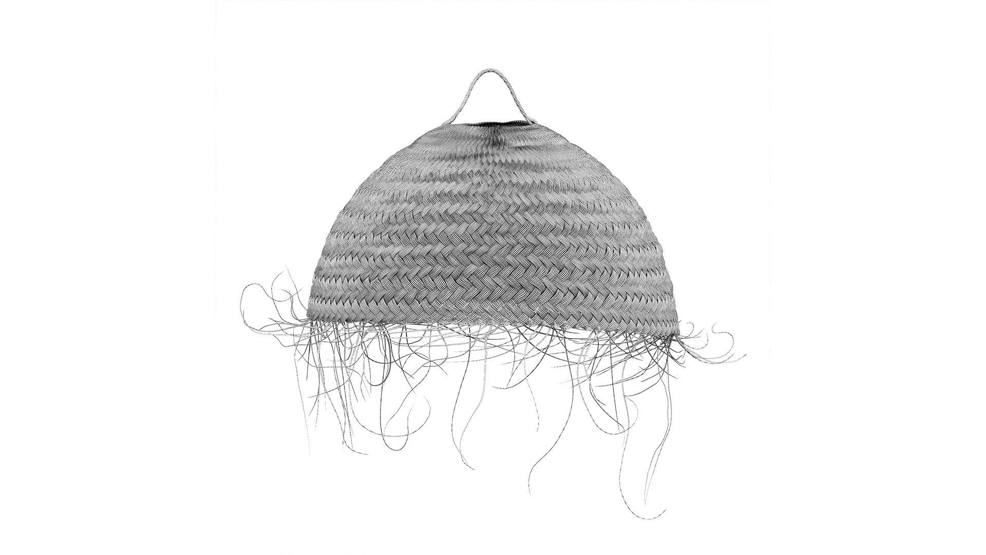 Palm Leaves Lamp Shade Bell - Madam Stoltz 3D model_6