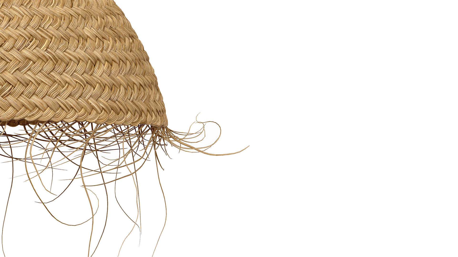 Palm Leaves Lamp Shade Bell - Madam Stoltz 3D model_5