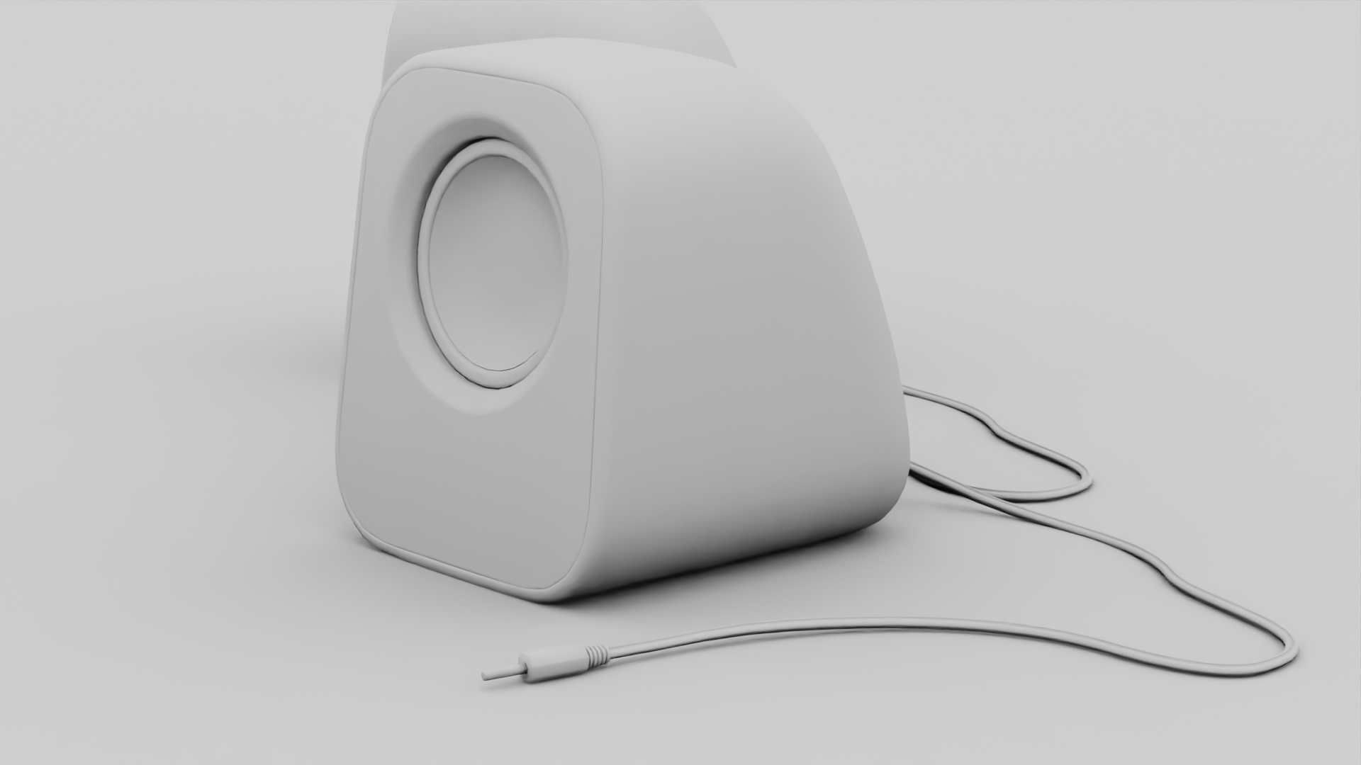SPEAKERS two on table 3D model_32