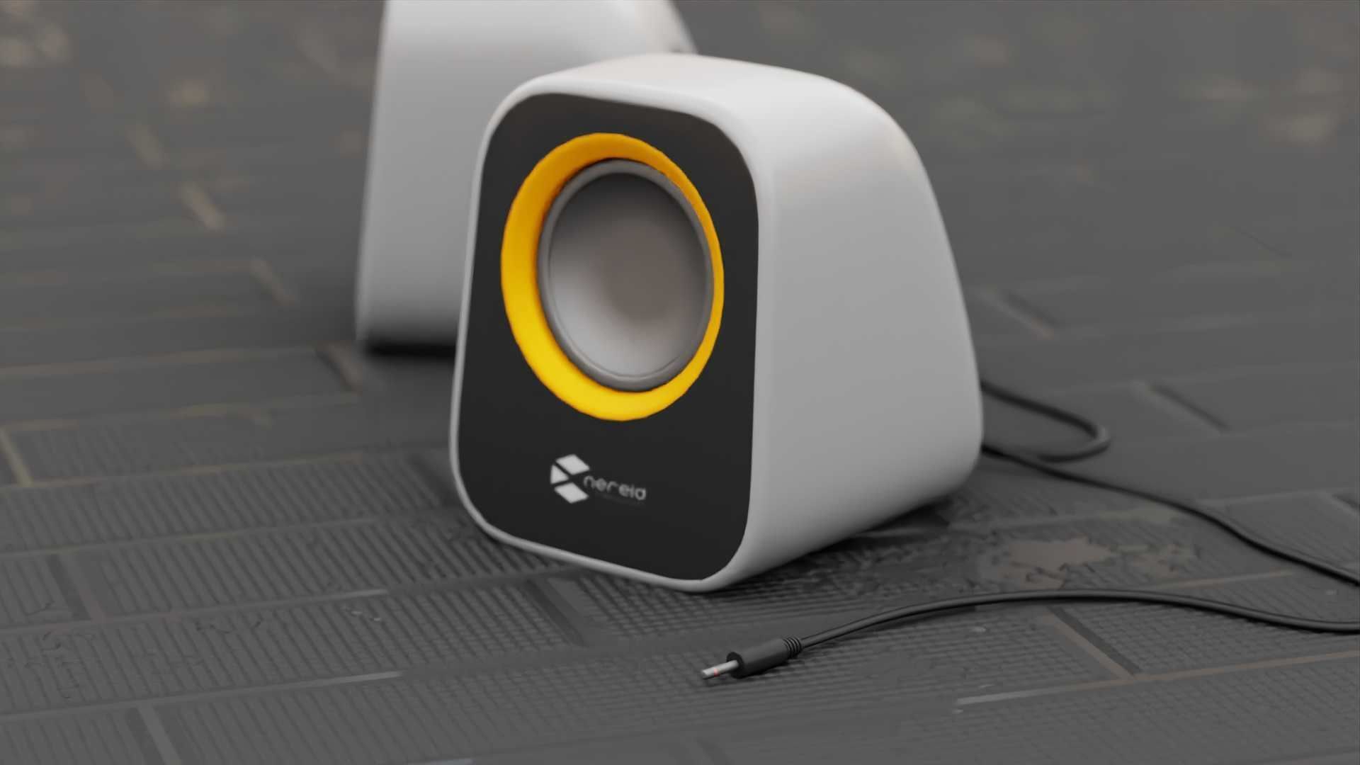 SPEAKERS two on table 3D model_26