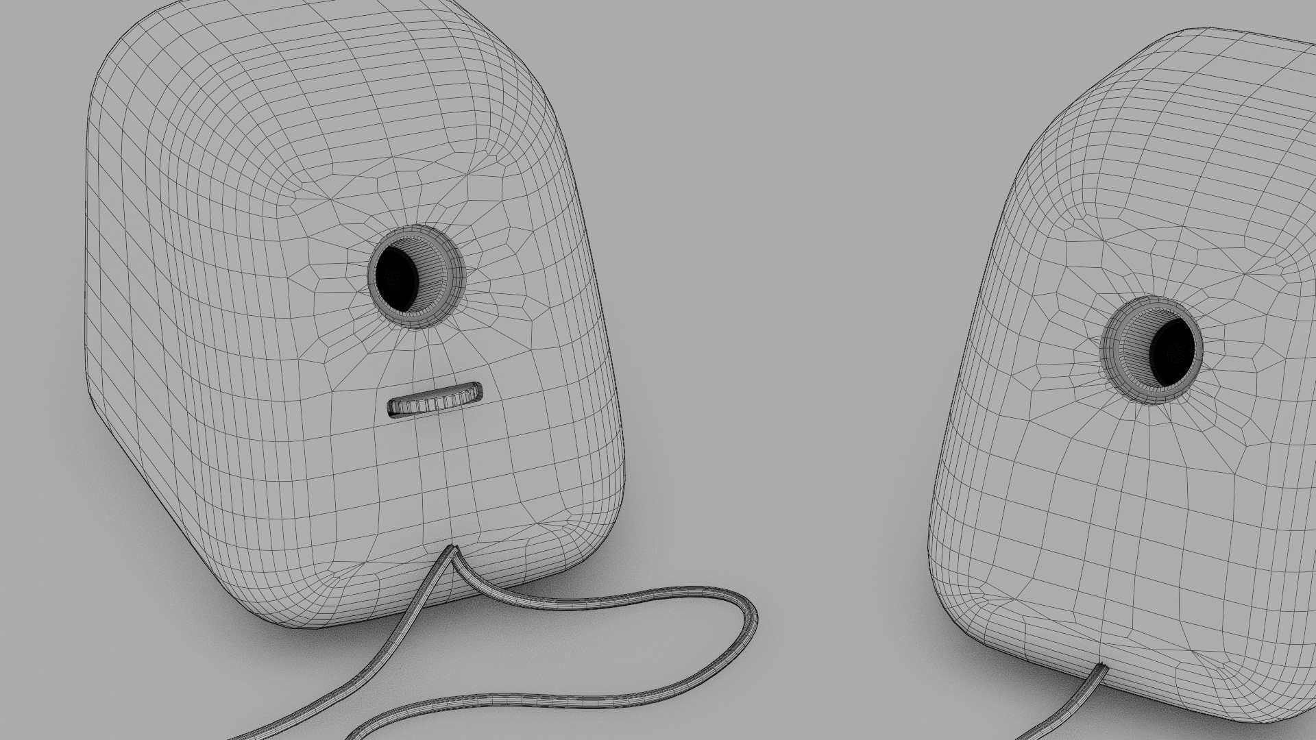 SPEAKERS two on table 3D model_40