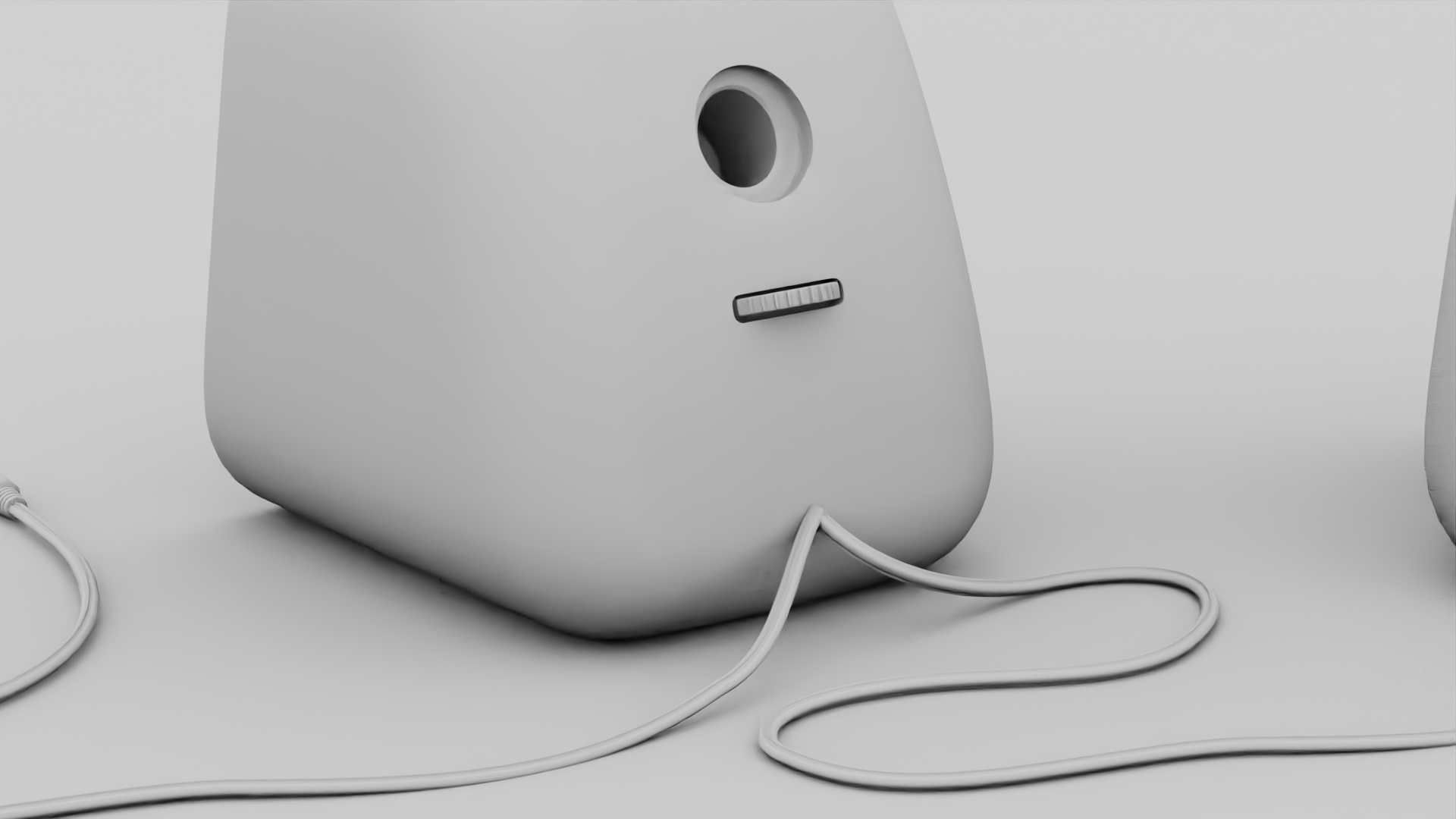 SPEAKERS two on table 3D model_34