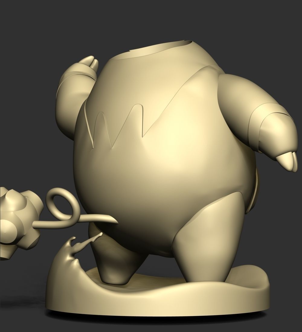 Pignite Pokemon - Pen and pencil Holder 3D print model_15