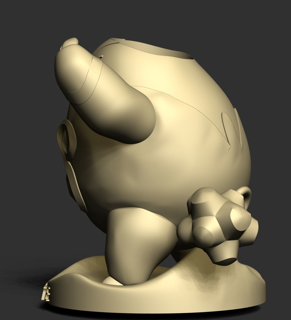 Pignite Pokemon - Pen and pencil Holder 3D print model_13