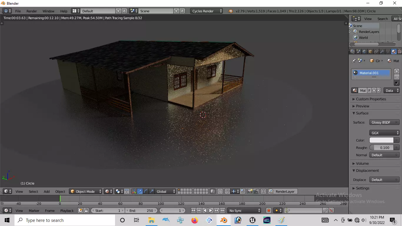 Rumah kayu 001-002 Low-poly 3D model_0
