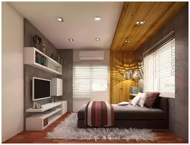 bedroom 8 modern with wood accents
