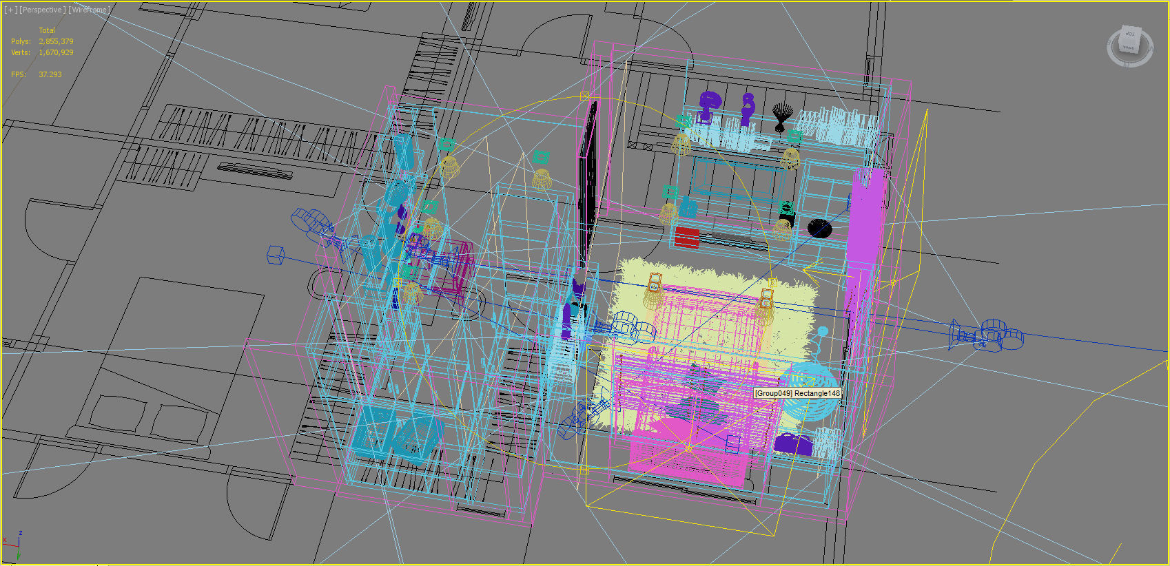 bedroom 8 modern with wood accents 3D model_11