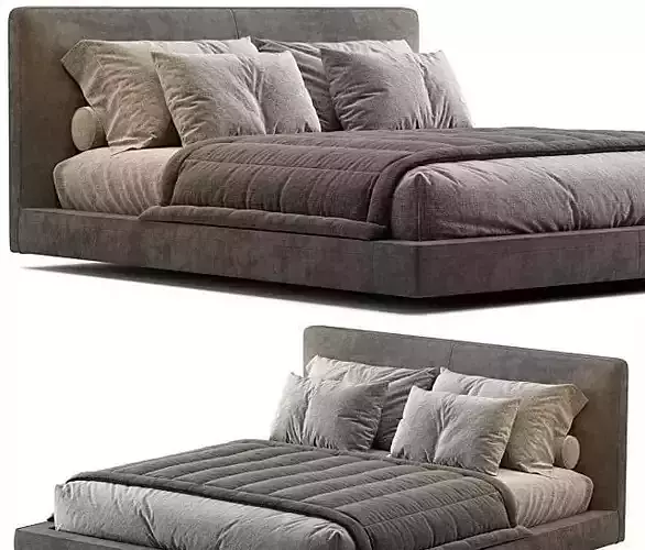 RICHARD BED BY  ITALIA Low-poly 3D model