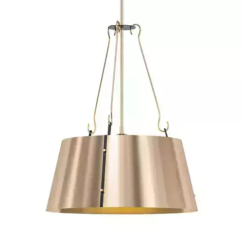 SCARLET pendant light with gold metal shade